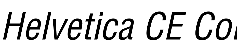 Helvetica CE Condensed Oblique Polices Telecharger